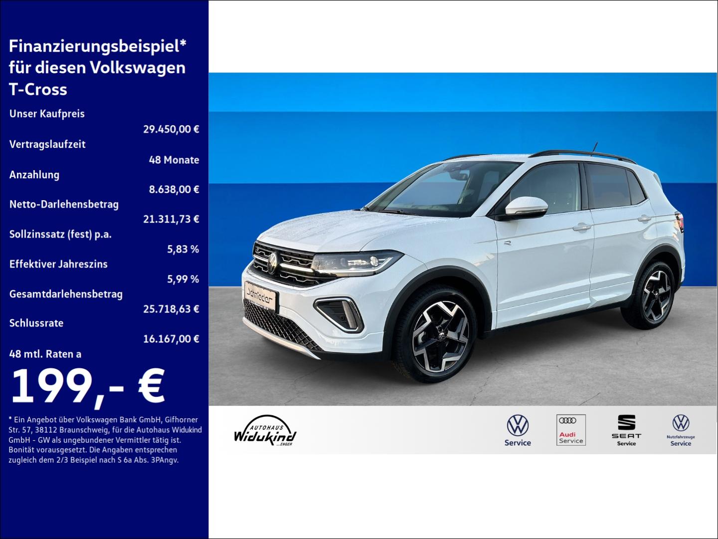 Volkswagen T-Cross 110 kW 1.5 TSI R-Line Sportpaket AHK-abn
