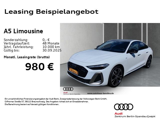 Vorschaubild: AUDI A5 Lim. e-hybrid qu. S line S tronic *PANO*B&O* (Fahrzeug-Nr. AAHZ20)