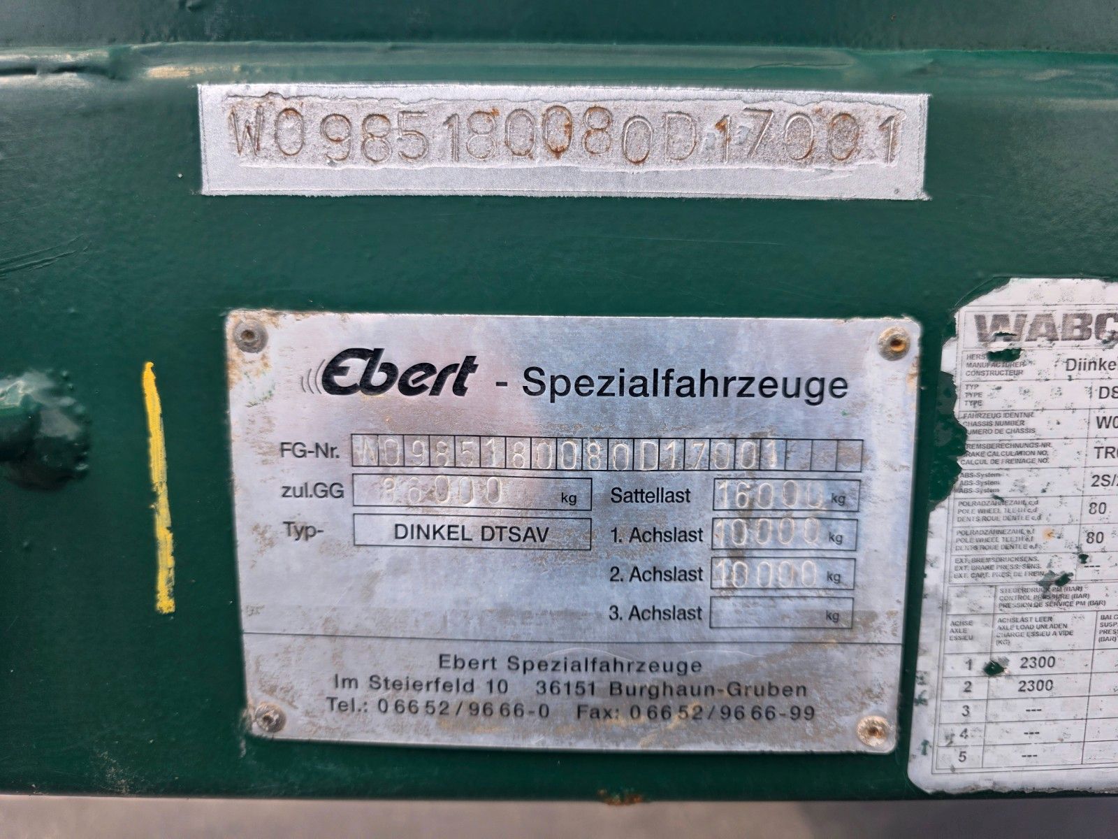 Fahrzeugabbildung Andere EBERT TLS 36 ST Forst-Maschinen-Tieflader
