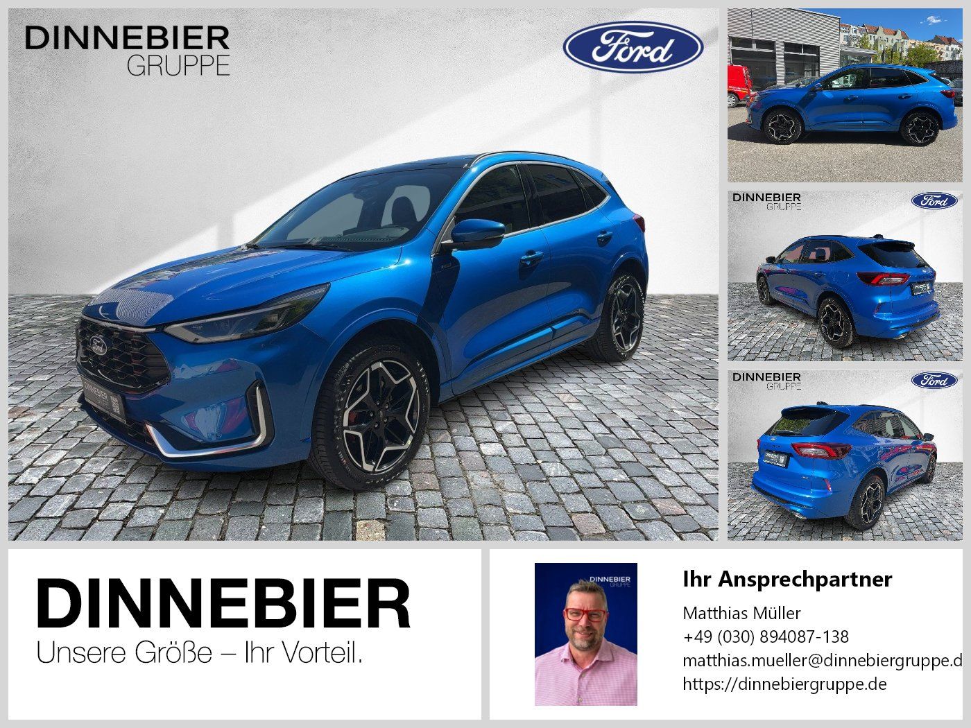 Ford KUGA ST-Line X LED+360°Kamera+Glasdach+AHK