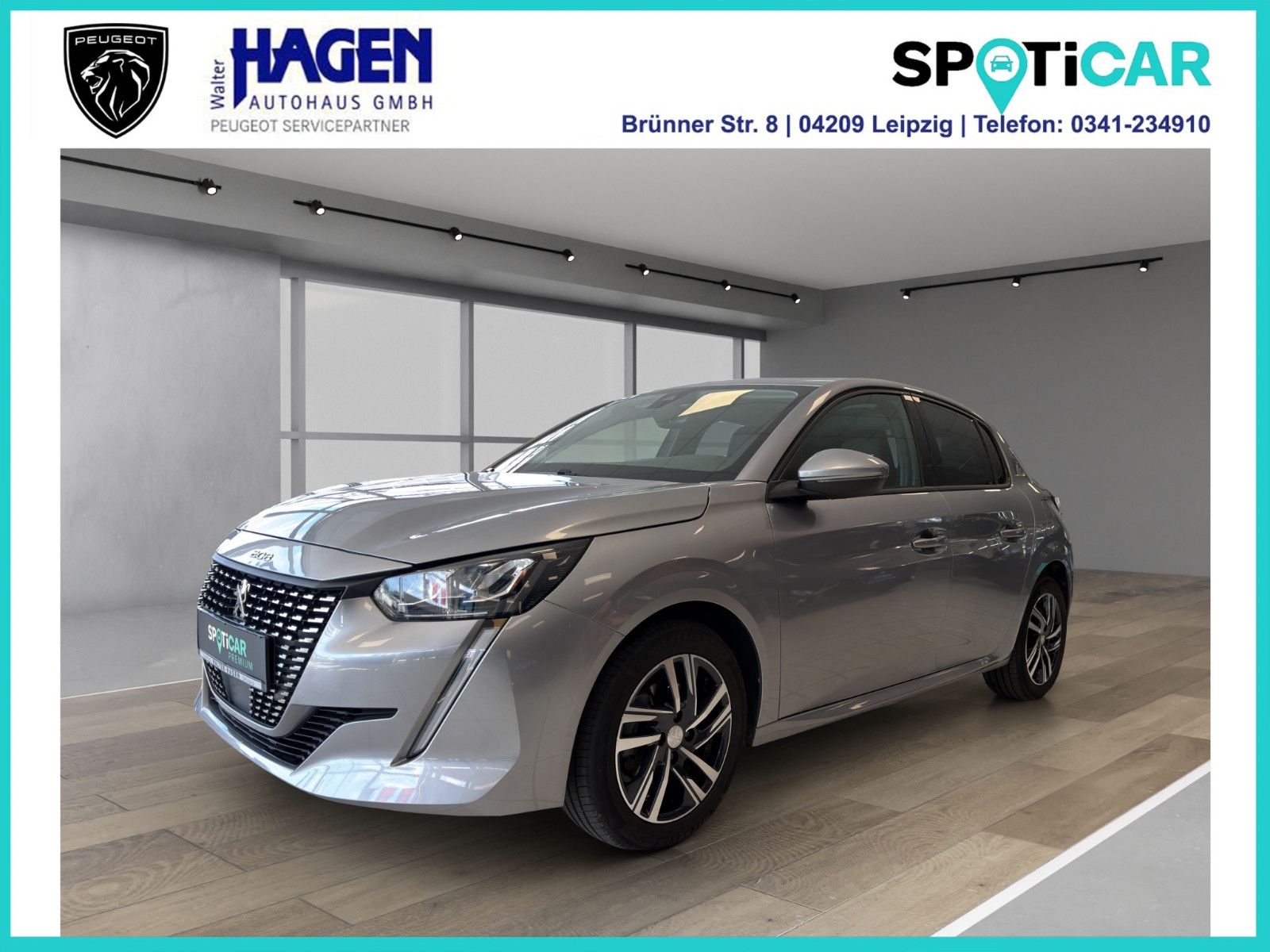 Peugeot 208 2021, 1.2 benzīns, Automāts, Sedans, Pelēks — Latvijā