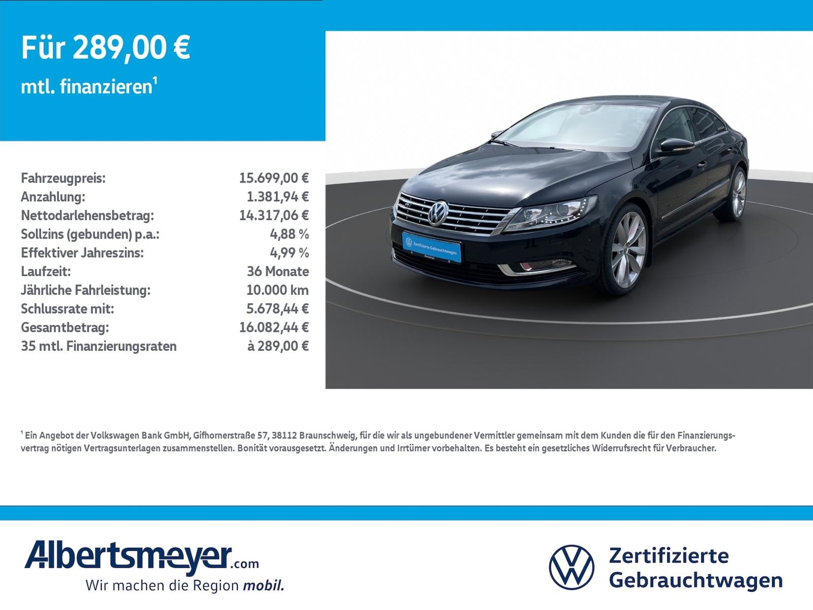 Volkswagen CC 2.0 TDI 4Motion +DSG+AHK+KAMERA+KLIMA+LM+ZV++