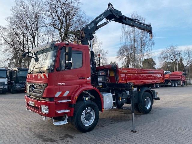 Mercedes-Benz AXOR 1829 4X4 EUR5 KIPPER+ KRAN HIAB 122 HIDUO