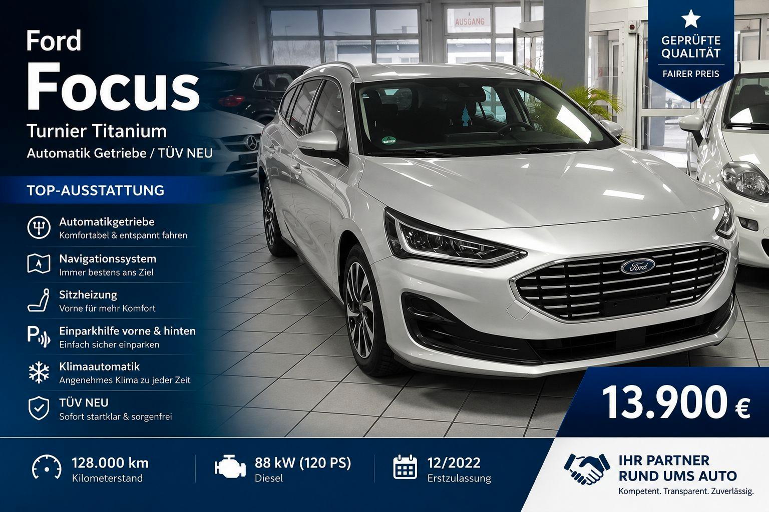 Ford Focus Turnier Titanium/Automatik Getriebe/TÜV NE