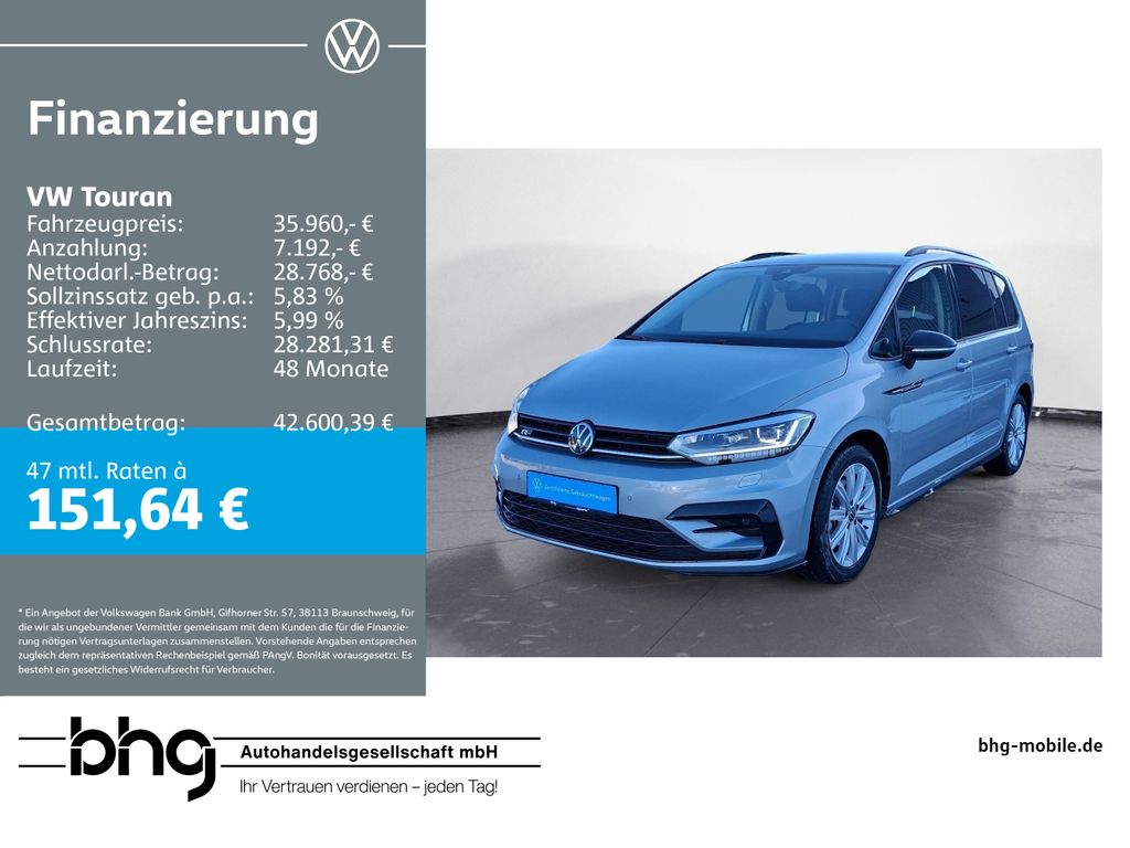 Touran 1.5 TSI R-Line DSG 7-Sitzer AHK Navi ACC