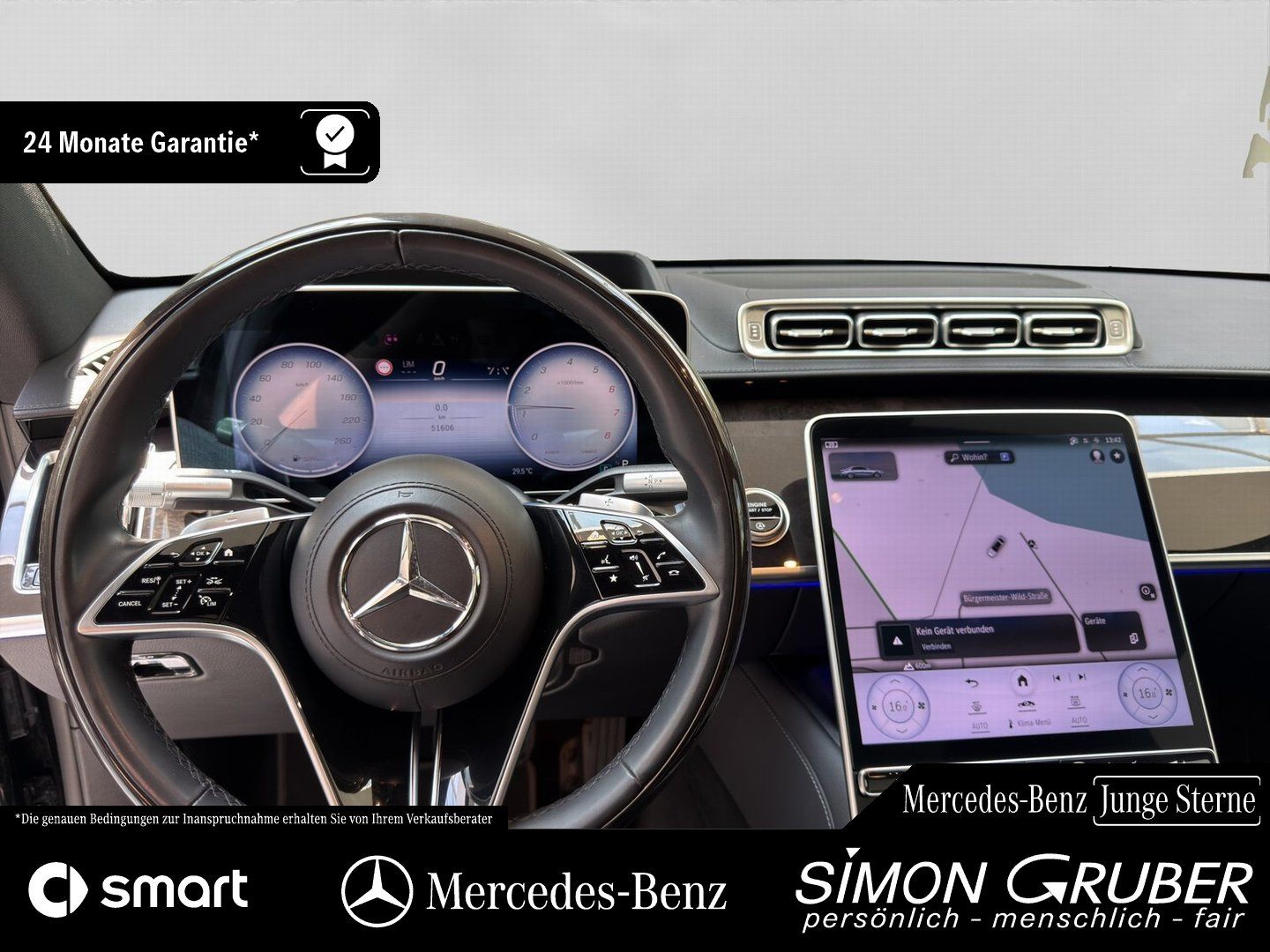 Fahrzeugabbildung Mercedes-Benz S 450 4M lang Pano Burm TV Nappa HUD Digital AHK