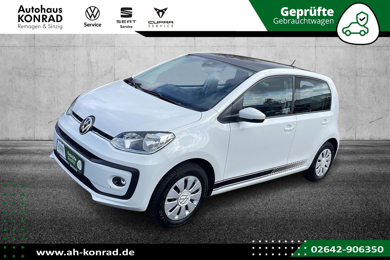 Fahrzeugabbildung Volkswagen up! Kamera-Sitzheizung-Bluetooth