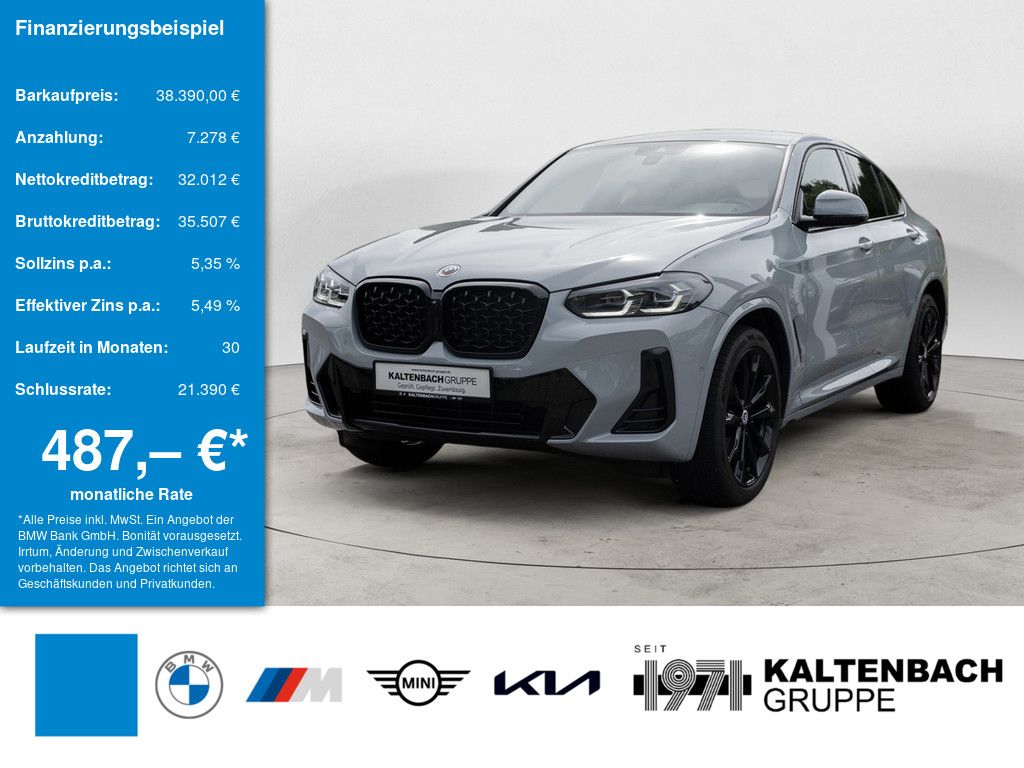 BMW X4 xDrive20d M-Sport FACEL. LED W-LAN NAVI SHZ
