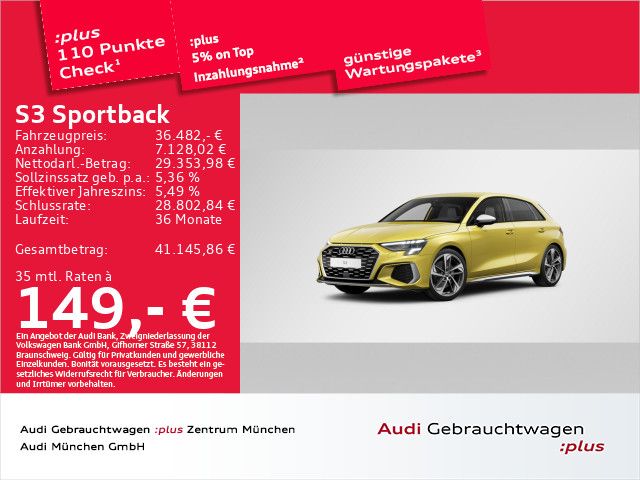 AUDI S3 Sportback TFSI S tronic Navi+/Virtual+/Kamera