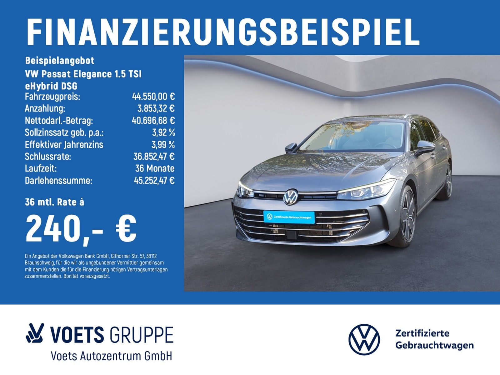Volkswagen Passat Elegance 1.5 TSI eHybrid DSG AHK+H&K+HuD