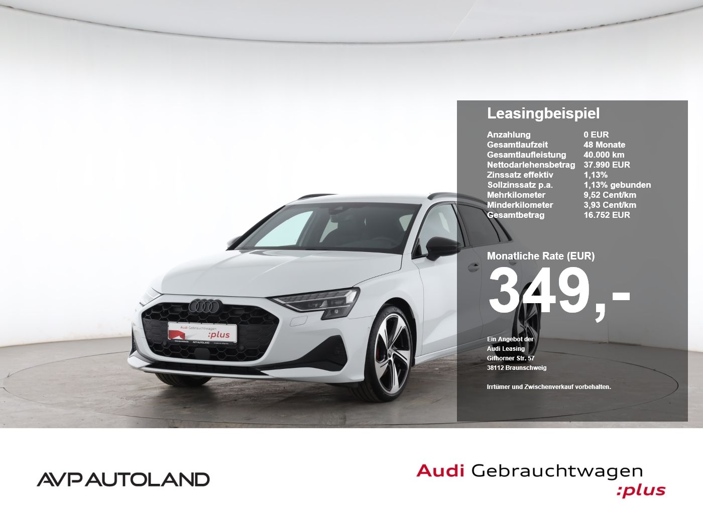 Audi A3 Sportback 35 TDI S tronic S line inkl. Winter
