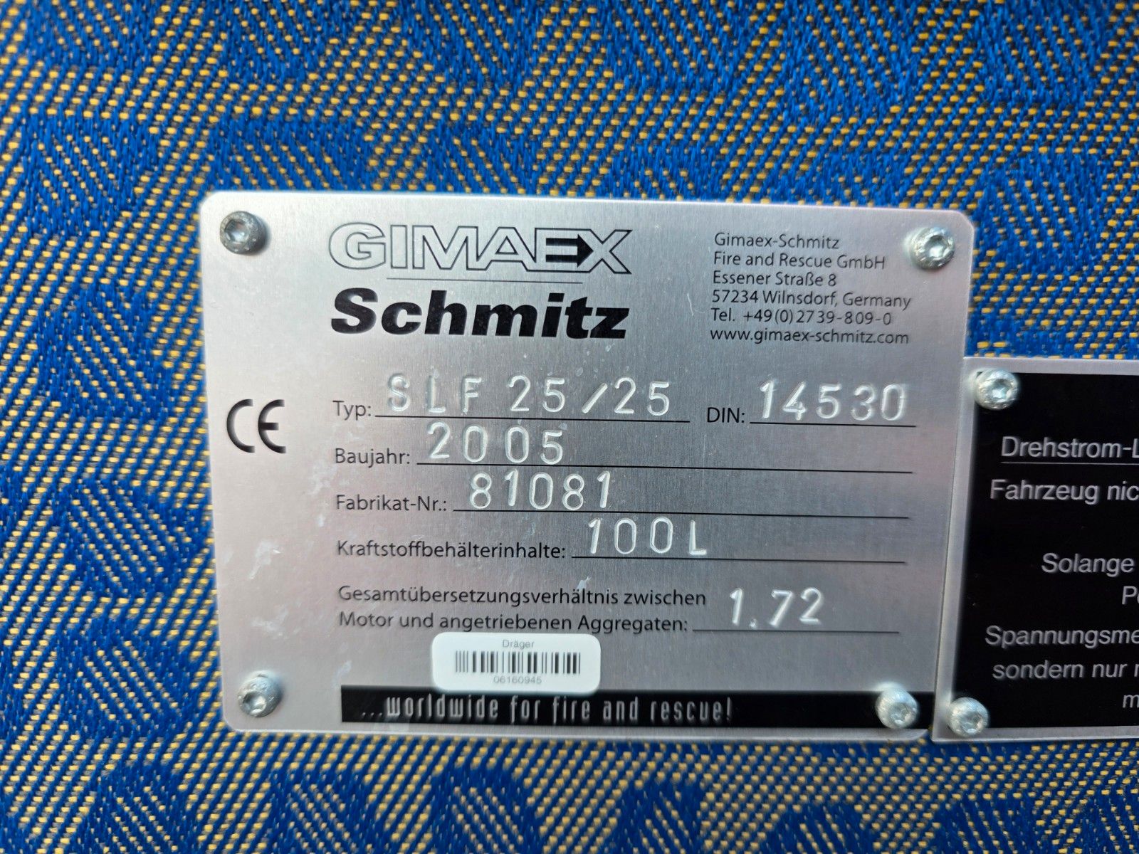 Fahrzeugabbildung MAN LE 8.150 Schaum 2.500 Liter Schmitz SLF 25/25