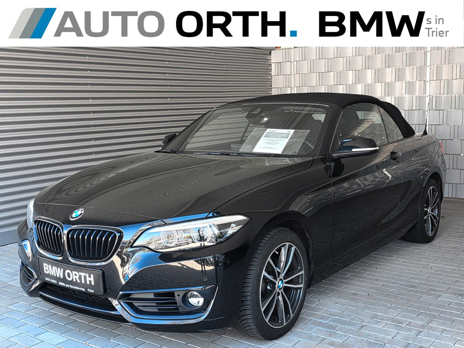 BMW 218i Cabrio AUT. SPORT-LINE NAVI LED KAMERA h/k