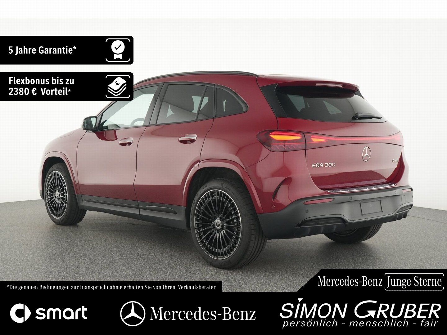 Fahrzeugabbildung Mercedes-Benz EQA 300 4M AMG Night Pano Burm HUD 360 Memory