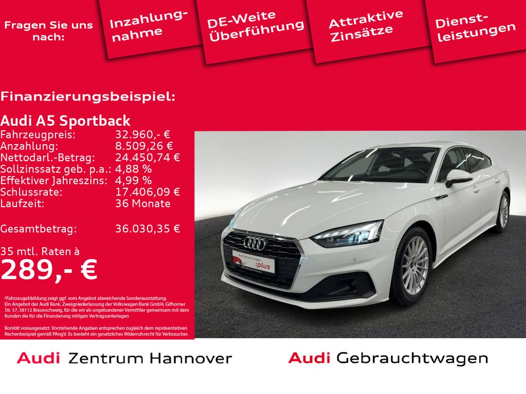 Audi A5 Sportback 40 TDI Matrix Kamera ACC