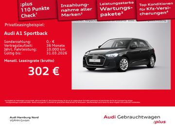 Audi Leasingangebot: Audi A1 Sportback 25 TFSI S tronic LED CarPlay Sound