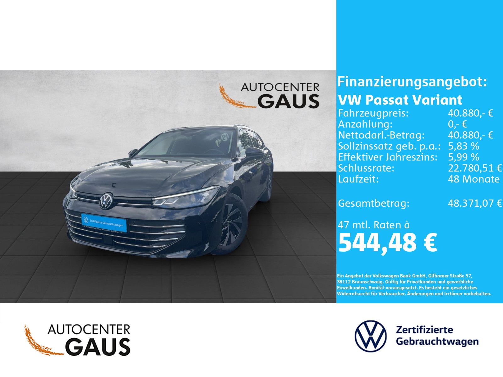 Volkswagen Passat Variant Business 2.0 TDI DSG AHK Navi ACC foto 2