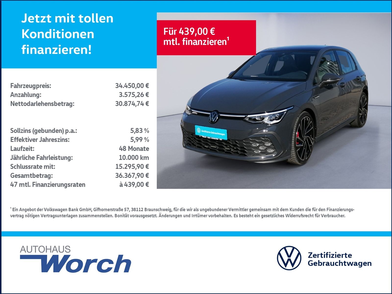 Golf VIII GTD DSG PANO+KAMERA+NAVI+LED
