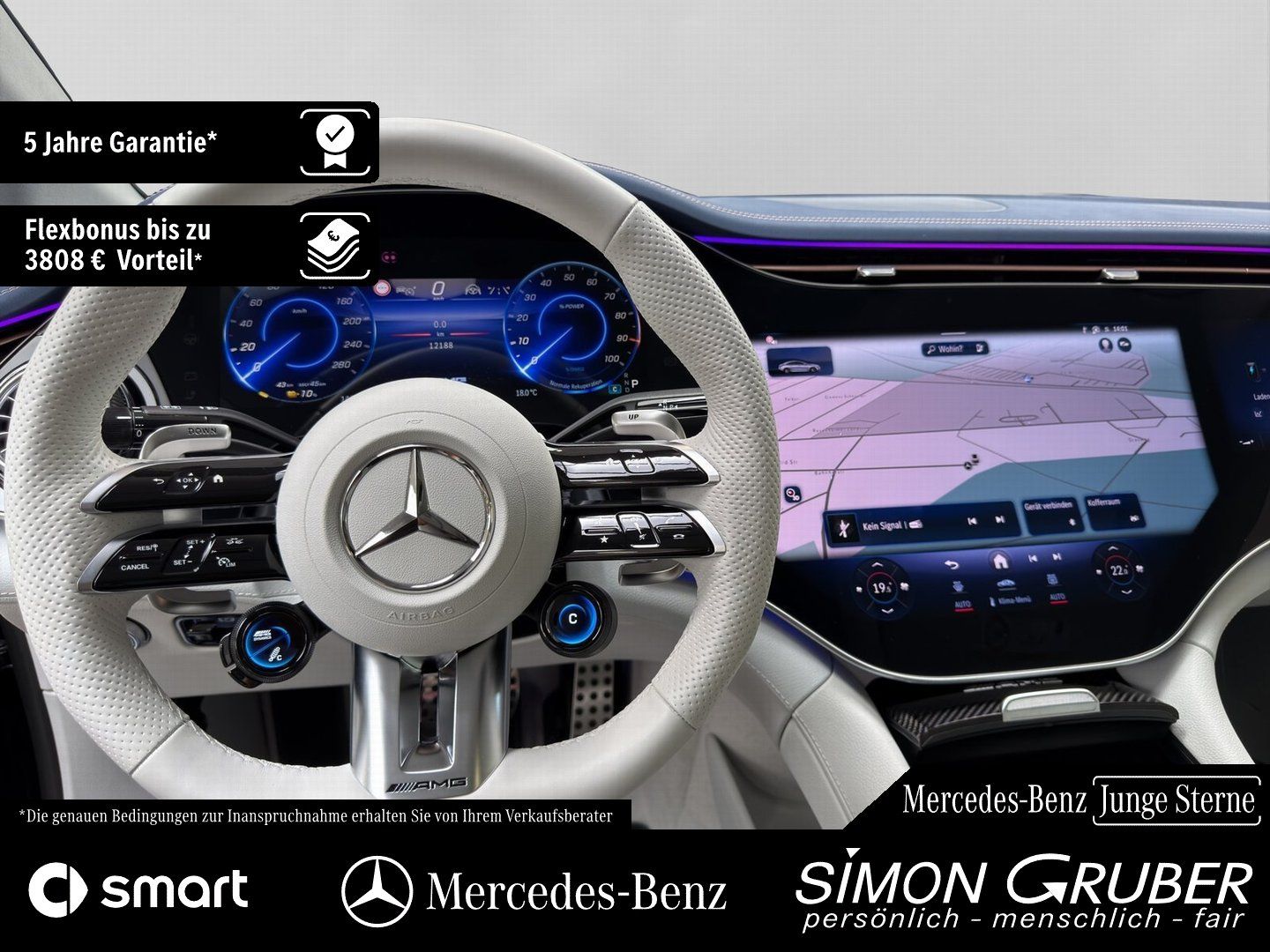 Fahrzeugabbildung Mercedes-Benz EQE 43 4M AMG Massage Sitzklima Pano AHK Mod 25
