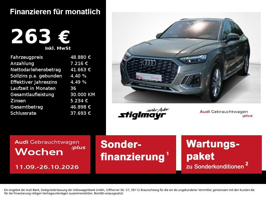 Audi Q5 Sportback S-line 50 TFSIe quattro AHK+KAMERA