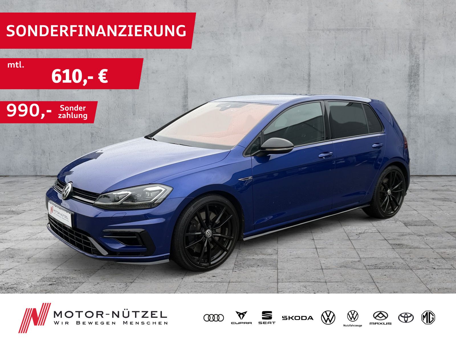 Volkswagen Golf R 2.0 TSI DSG LED+APP+ACC+SHZ+RFK+LM 19"