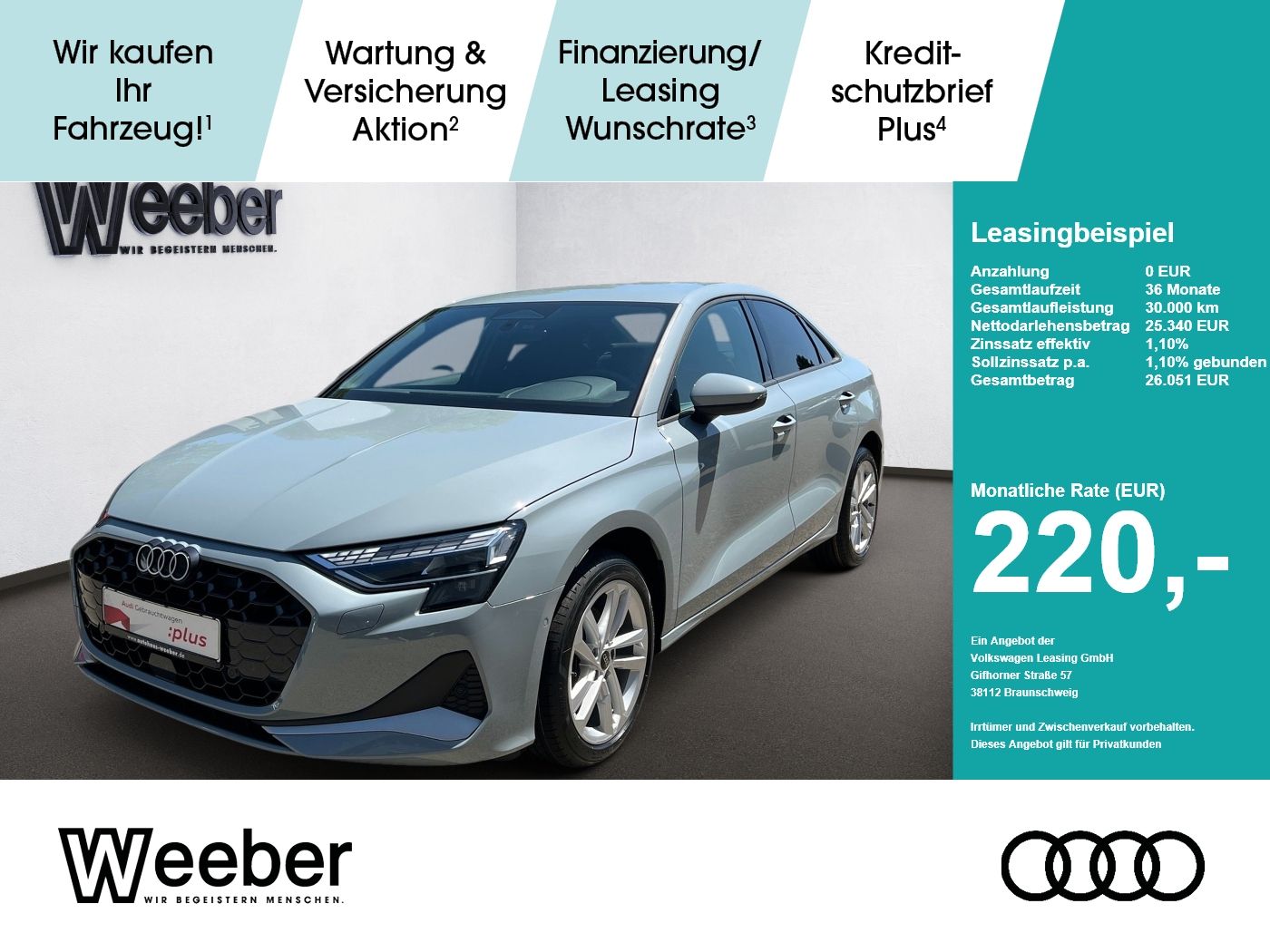 Audi A3 Lim. *AHK*NAVI*LED*KAMERA*KEYLESS*5J GAR*
