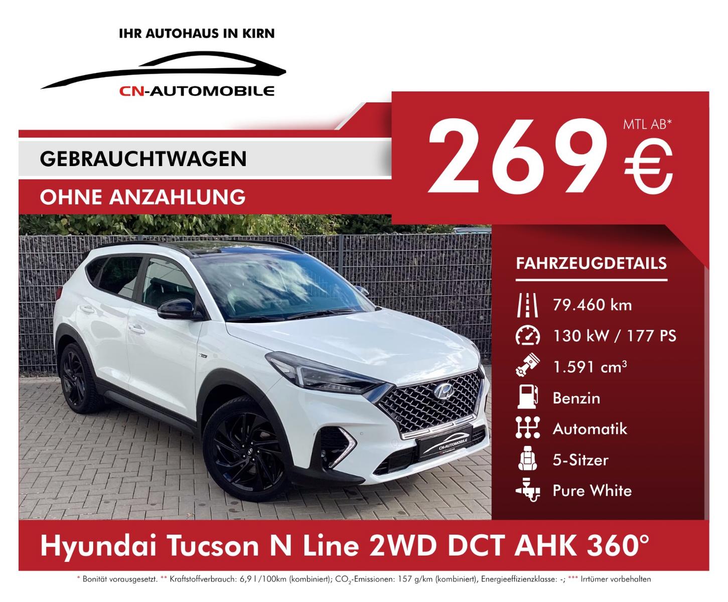 Hyundai Tucson N Line 2WD DCT AHK 360° Kamera
