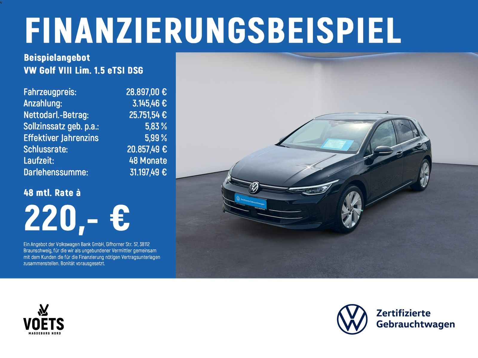 Volkswagen Golf VIII Lim. 1.5 eTSI DSG Style LED NAVI ACC foto 1