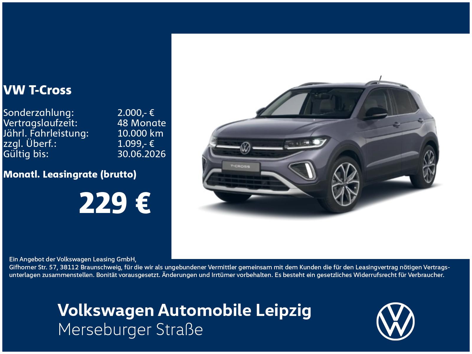 Volkswagen T-Cross Style 1.0 l TSI 85 kW CLIMA*RFK
