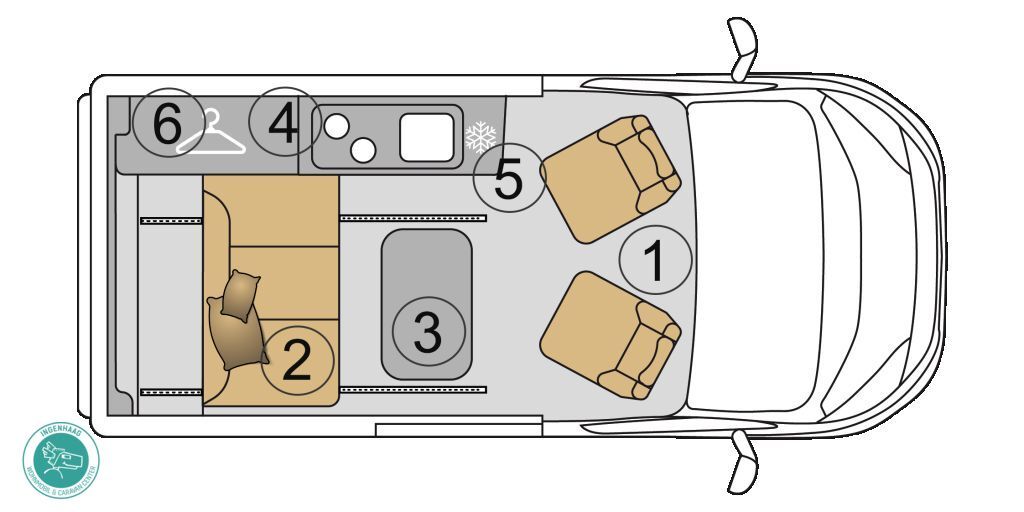 Fahrzeugabbildung Mooveo Campervan 3 Autom. 170 PS, alle Pakete uvm