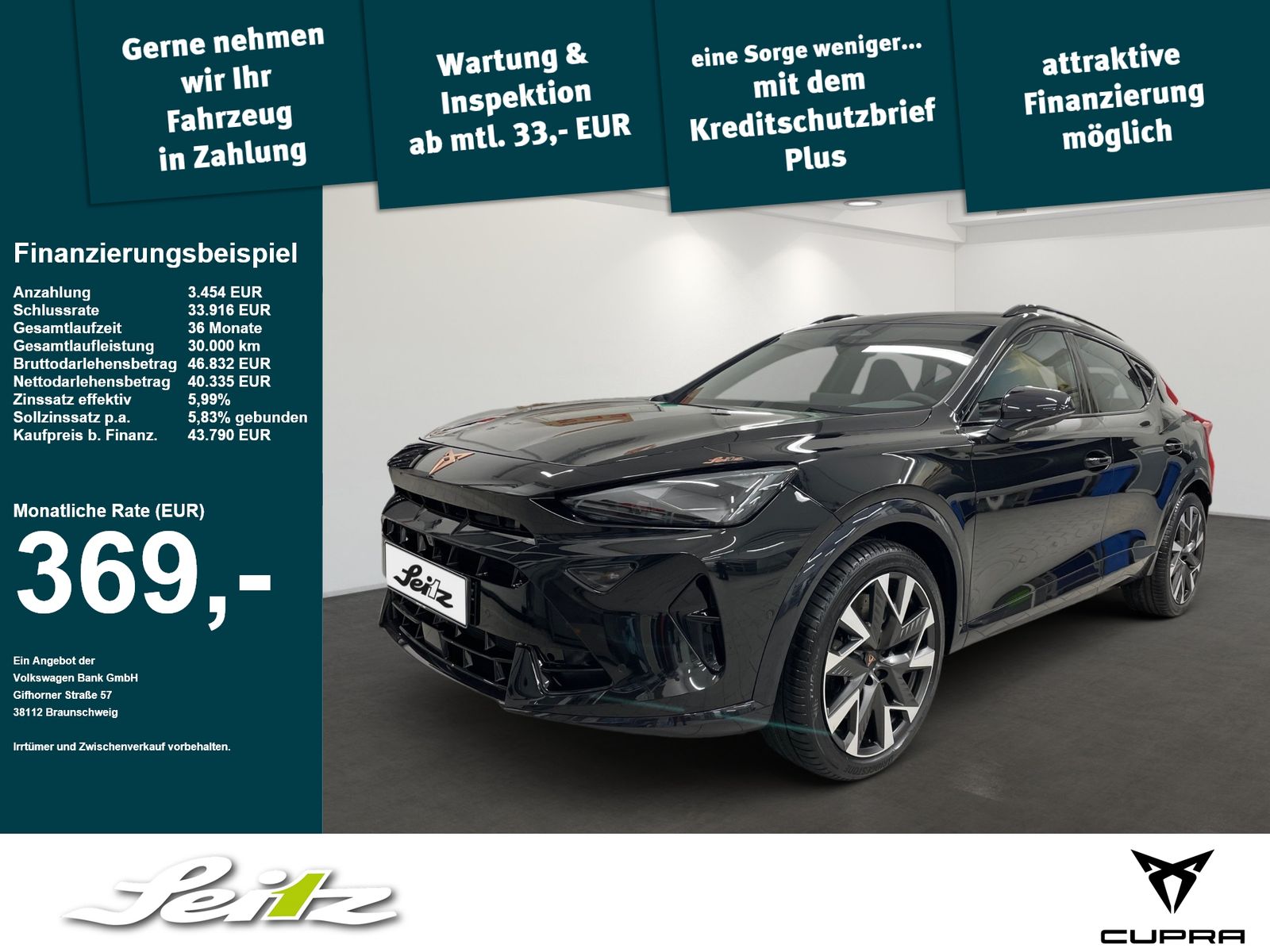 Cupra Formentor 2.0 TSI 4Drive VZ *AHK*MATRIX*KAMERA*N