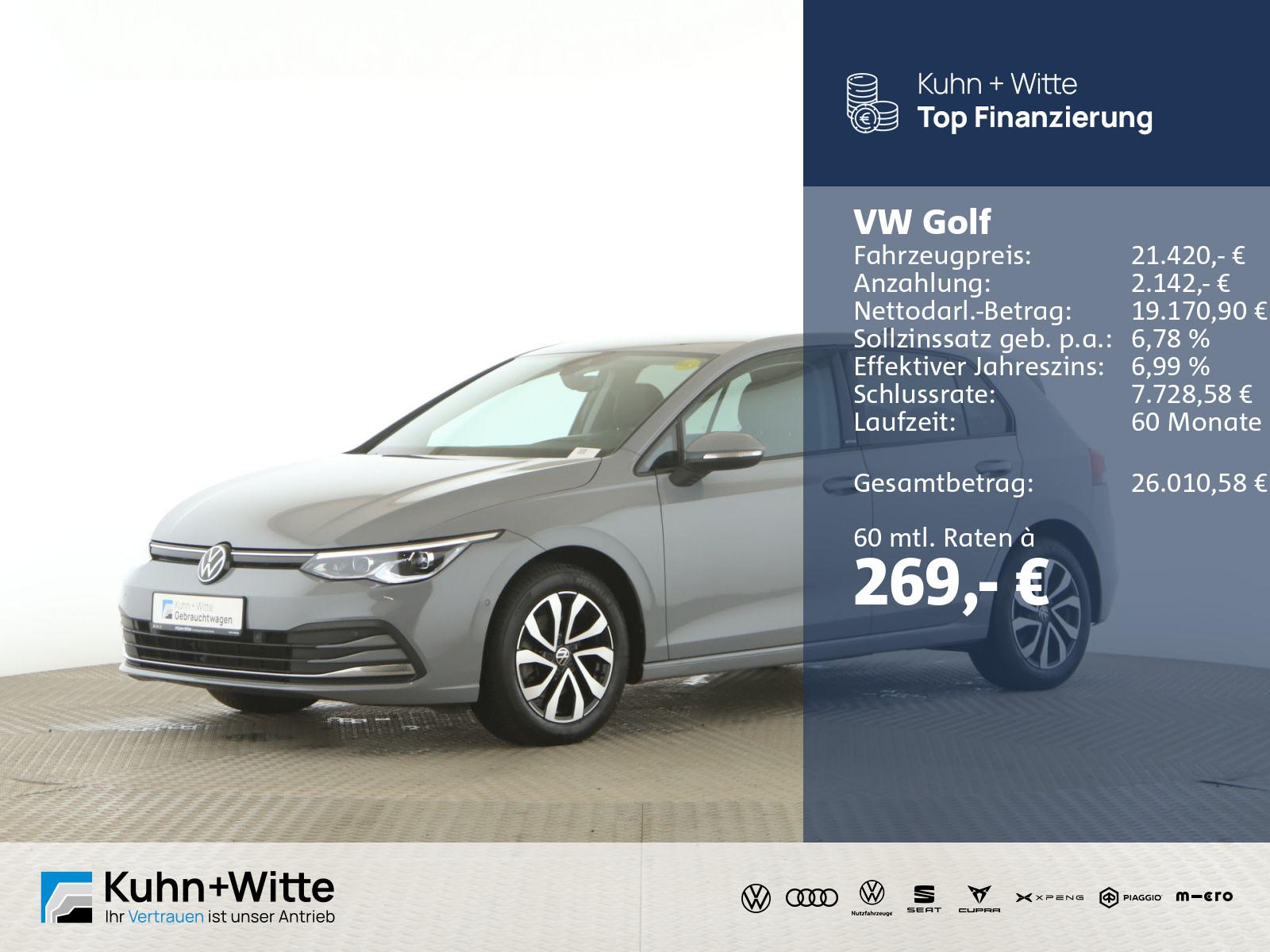 Volkswagen Golf VIII 1.5 TSI Active Standh+LED+RFK+Navi+SHZ