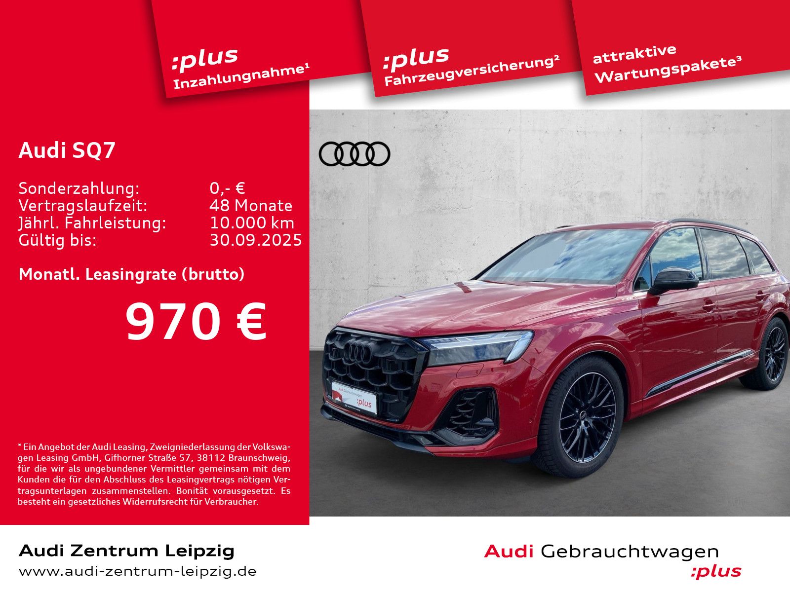 Audi SQ7 4.0 TFSI qu. *Laserlicht*Pano*AHK*7-Sitzer*