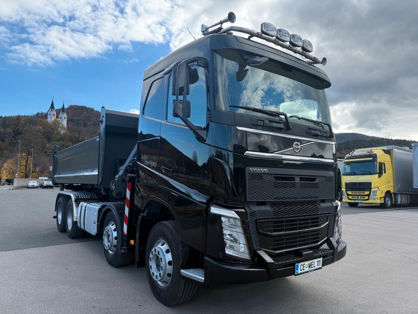 Volvo FH500 8x4 + PALFINGER KRAN