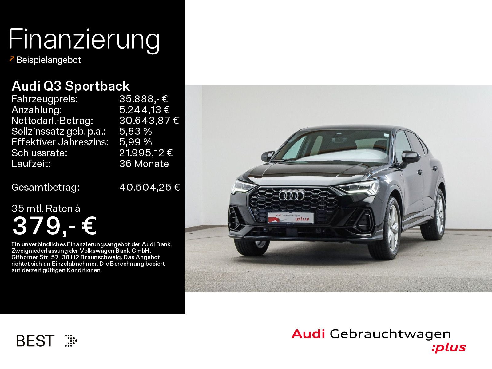 Audi Q3 Sportback S line 40 TFSI qu. Assist, Navi, So foto 1