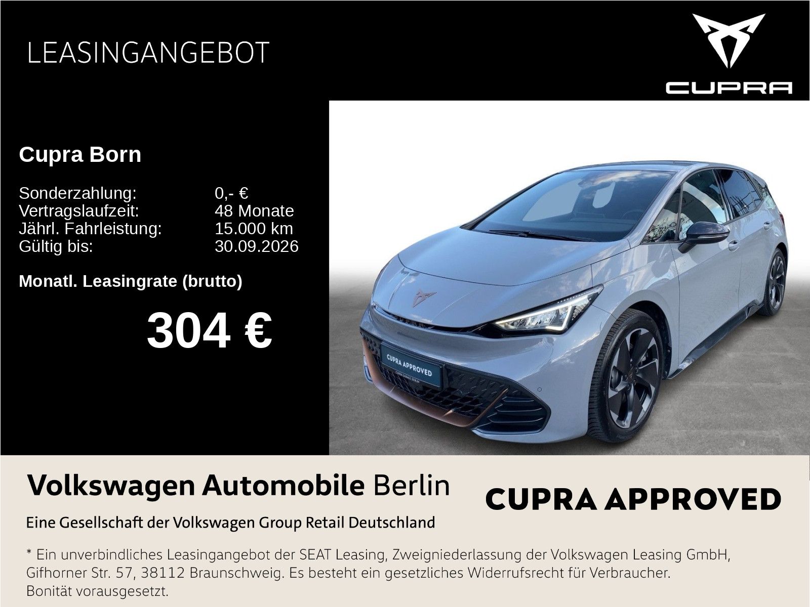 Cupra Born 170/62 Climatronic LED SHZ PDC