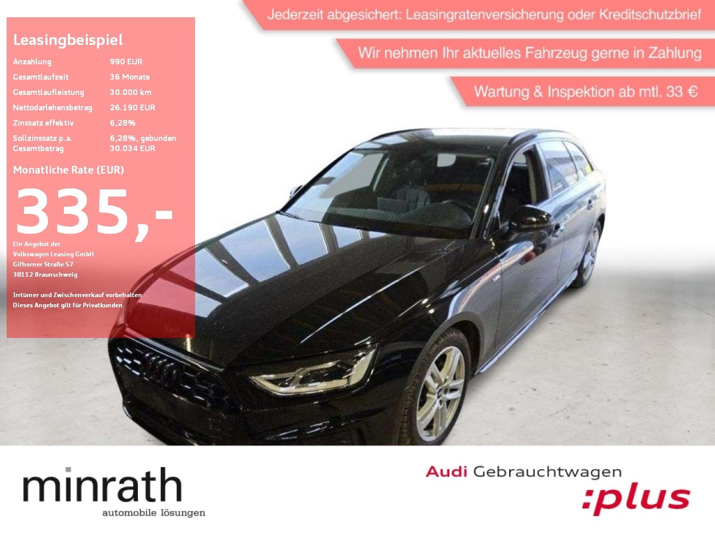 Audi A4 Avant 40 TDI S-Line APP+DAB+VIRT+LED+NAVI+PDC
