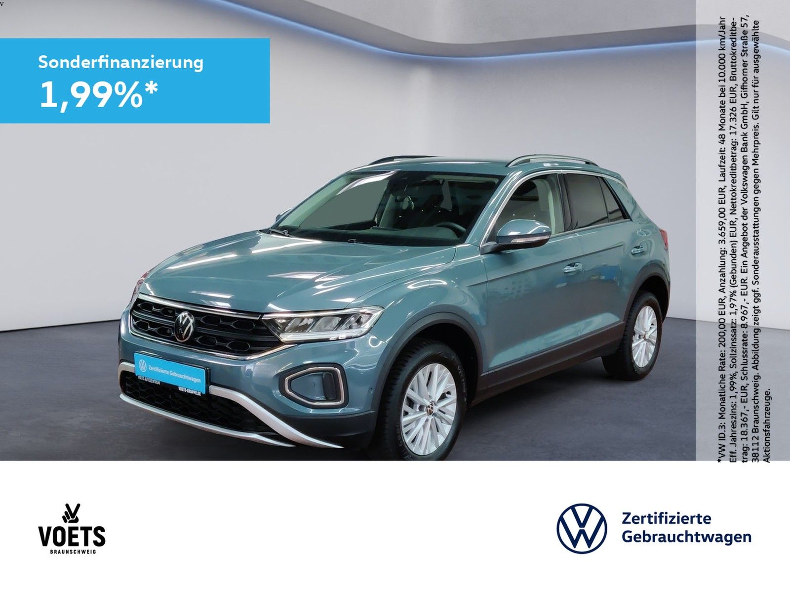 Volkswagen T-Roc Life 1.0 TSI App-Connect+LED+SHZ