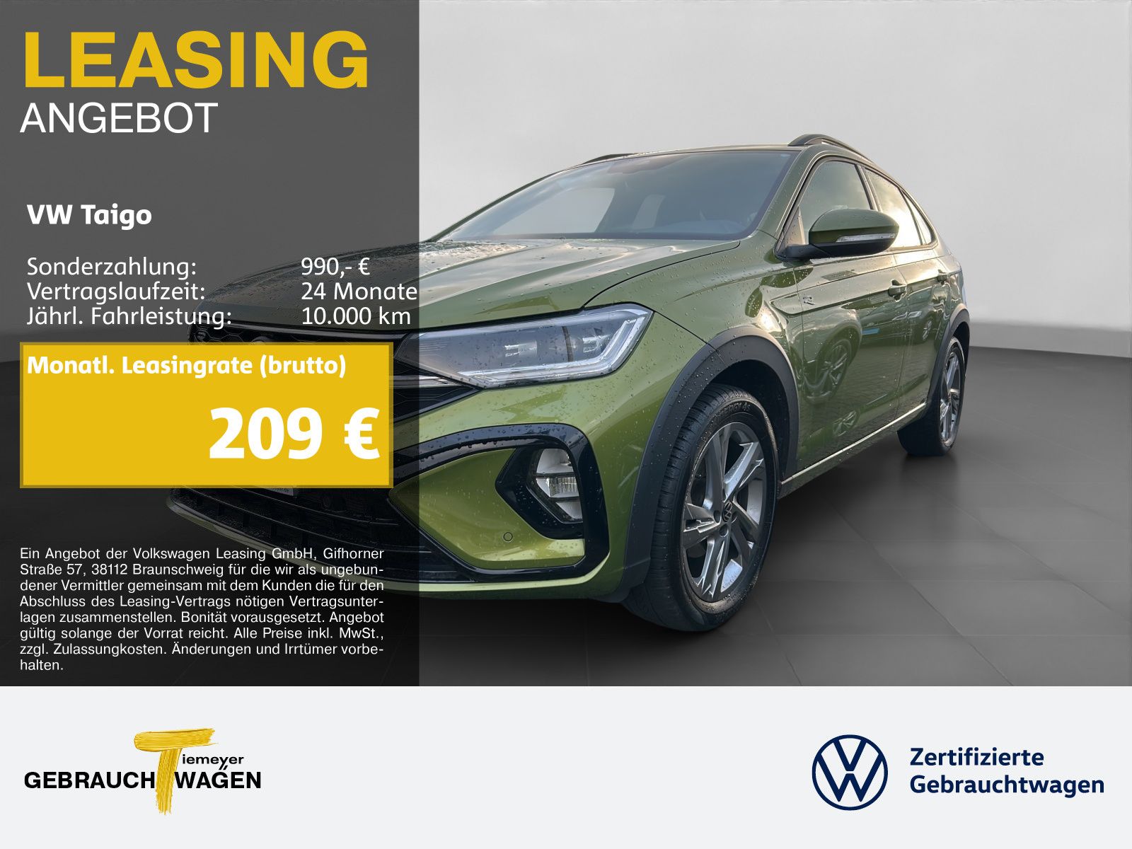 Volkswagen Taigo 1.5 TSI DSG R-LINE LM17 NAVI AHK KAMERA