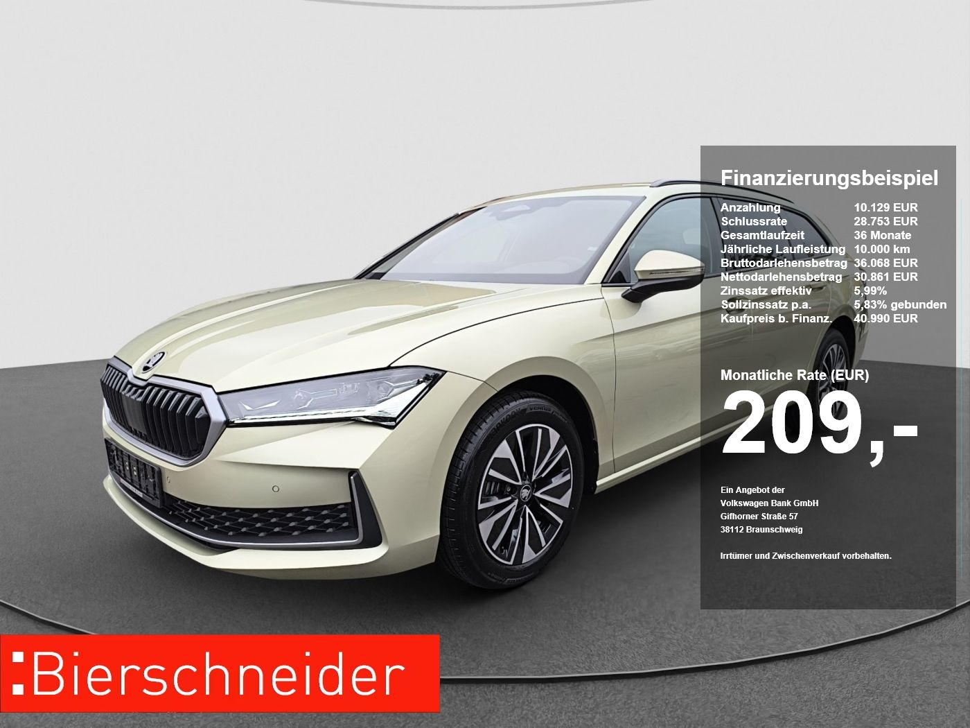Skoda Superb Combi 2.0 TDI DSG Selection AHK ACC RFK N