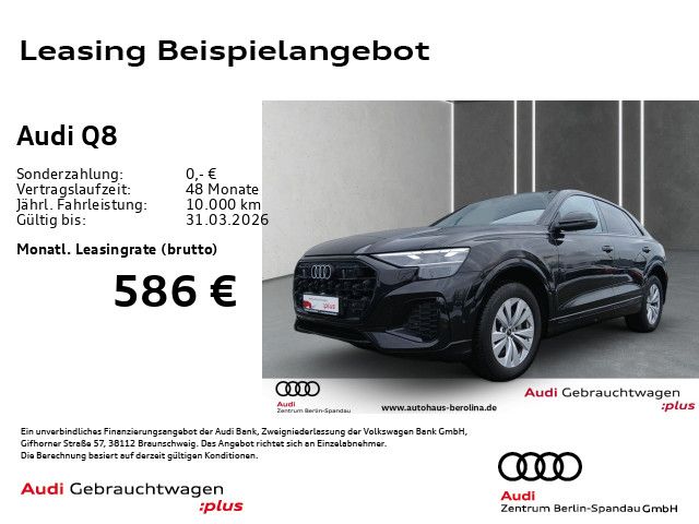Vorschaubild: AUDI Q8 45 TDI qu. tiptronic *MATRIX*HuD*AHK*LUFT* (Fahrzeug-Nr. A06712)