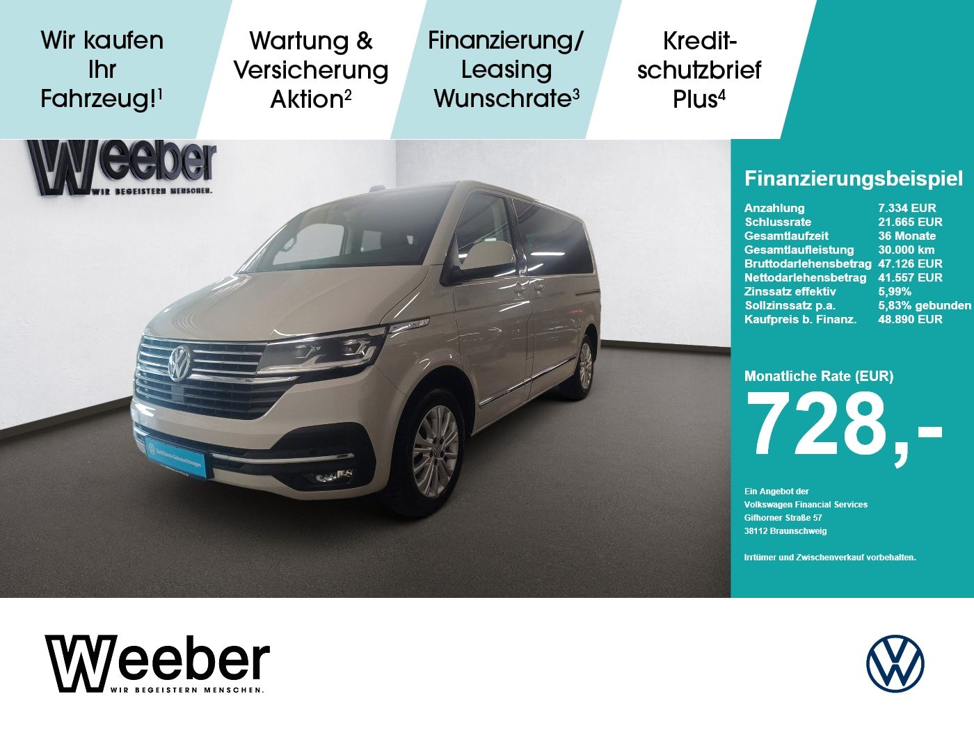 Volkswagen T6.1 Multivan FWD Generation Six *STHZ*AHK*KAMER