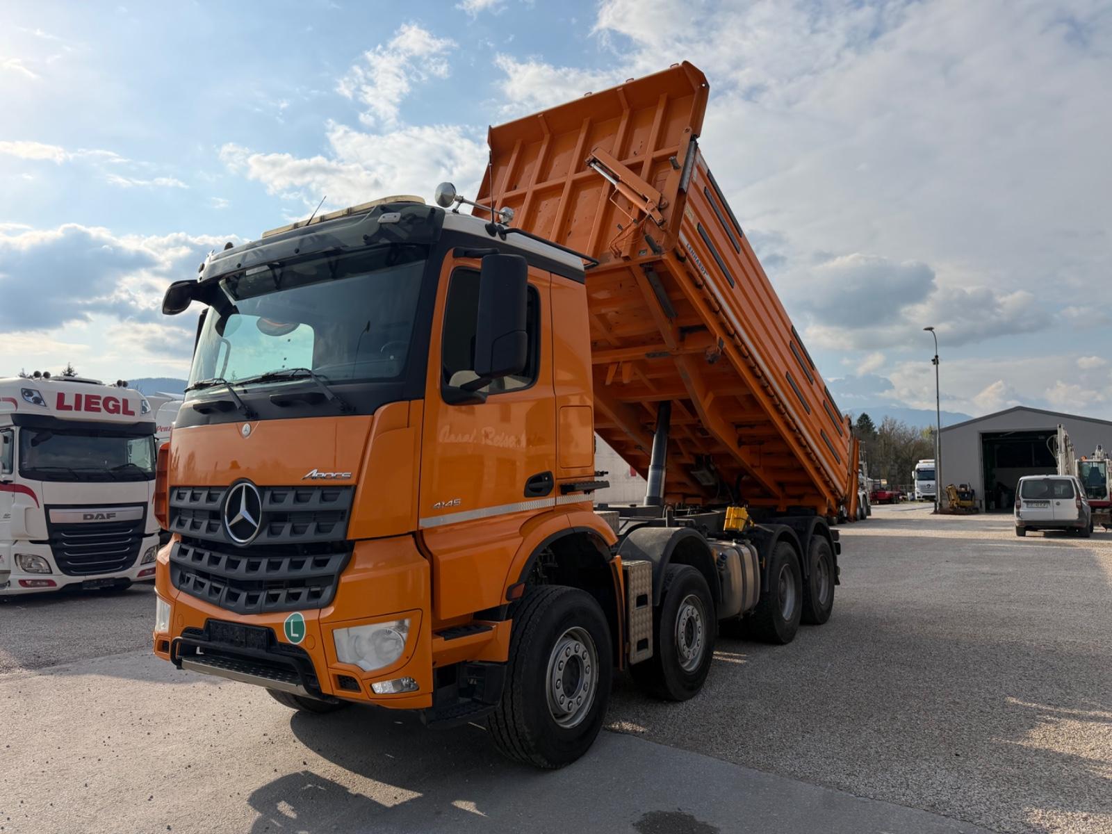 Mercedes-Benz AROCS 4145 K KLIMA RETARDER 8X4 MEILLER BORDMATI