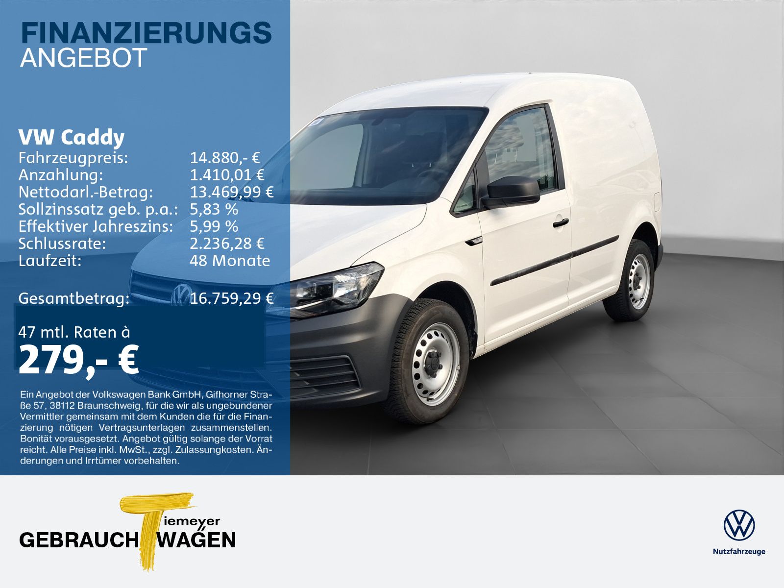 VW Caddy 1.0 TSI KLIMA GJR