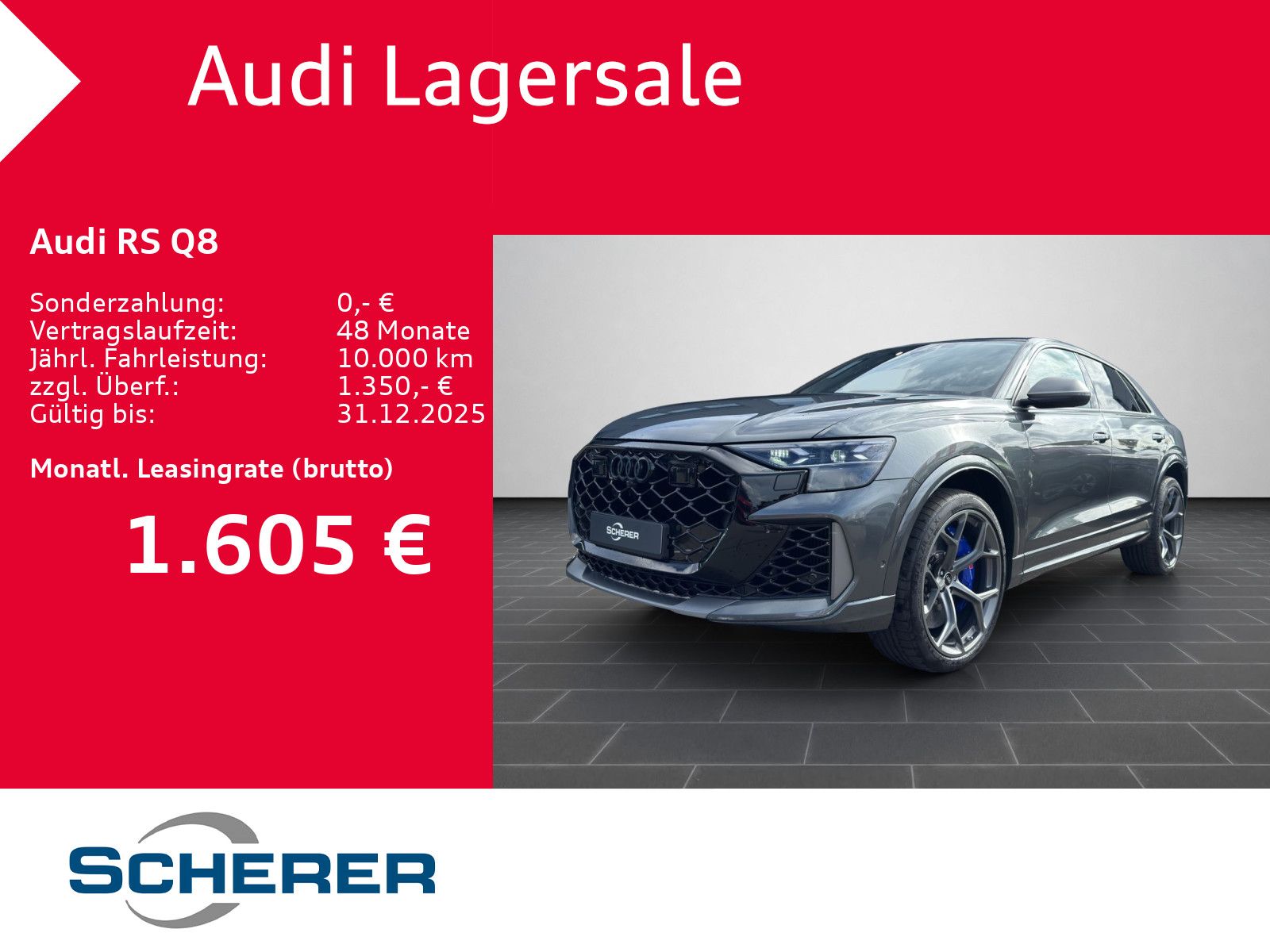 Audi RS Q8 SUV performance 471 kW tiptronic