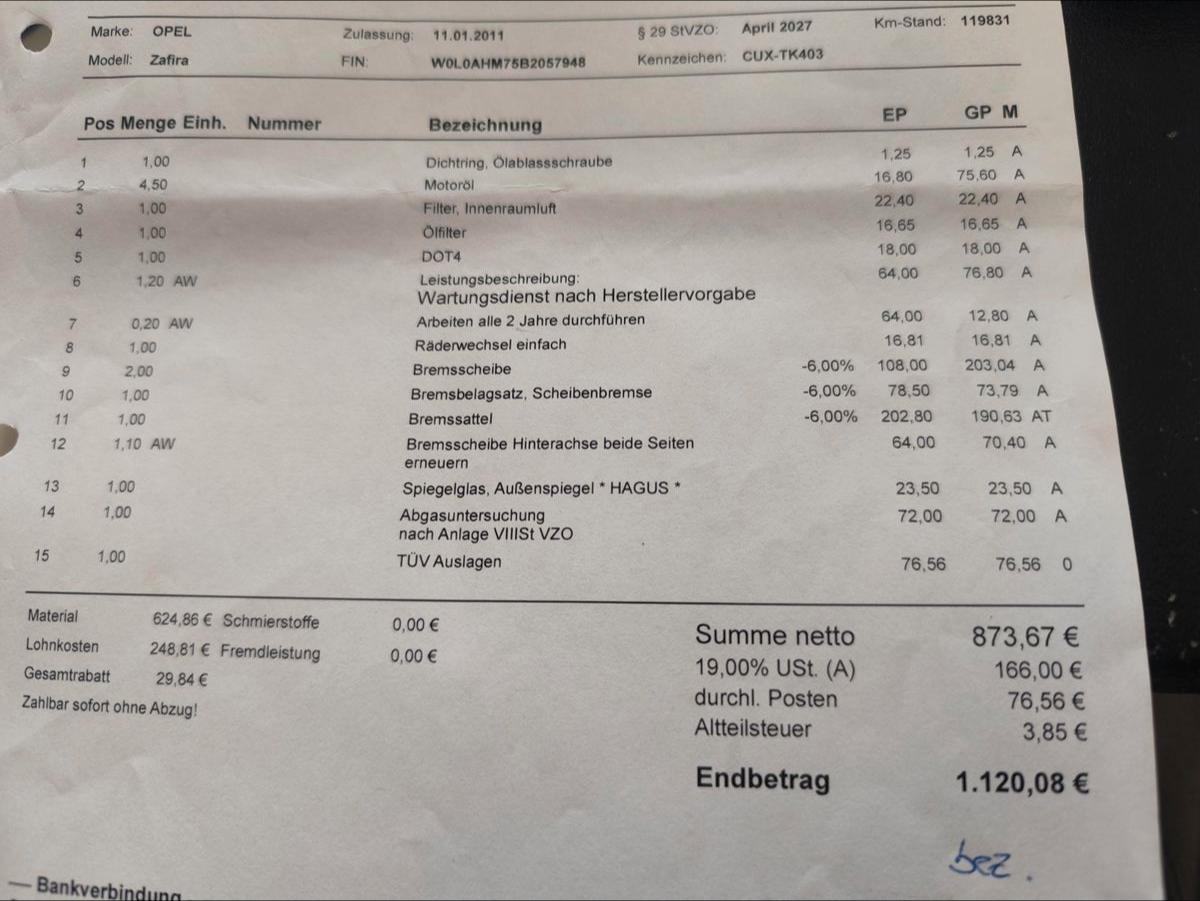 Opel Zafira B Innovation-Ahk-Ölkühler -TÜVNeu-Xenon