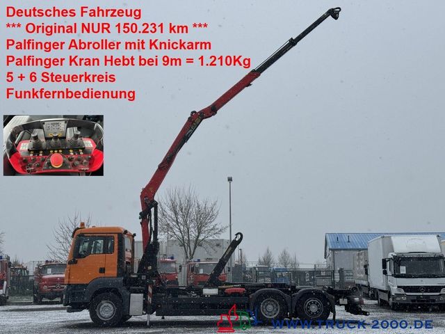 MAN TGS 26.360 Palfinger Kran 9m = 1,2t NUR 150 TKM