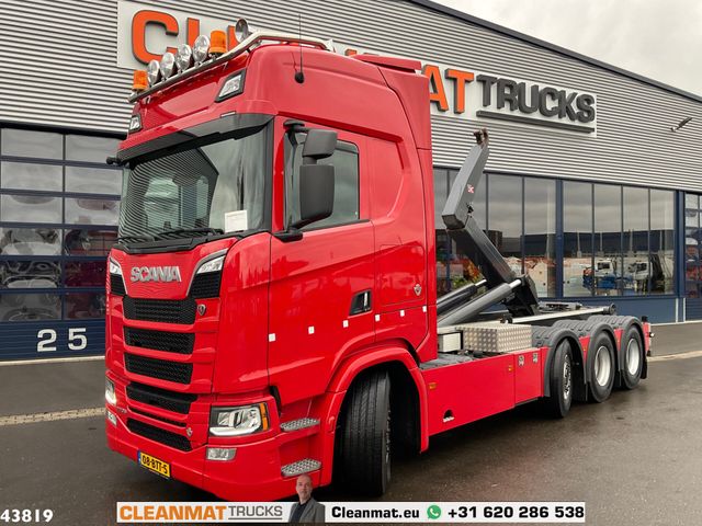 Scania S770 V8 8x2 Euro 6 VDL 25 Ton haakarmsysteem Jus