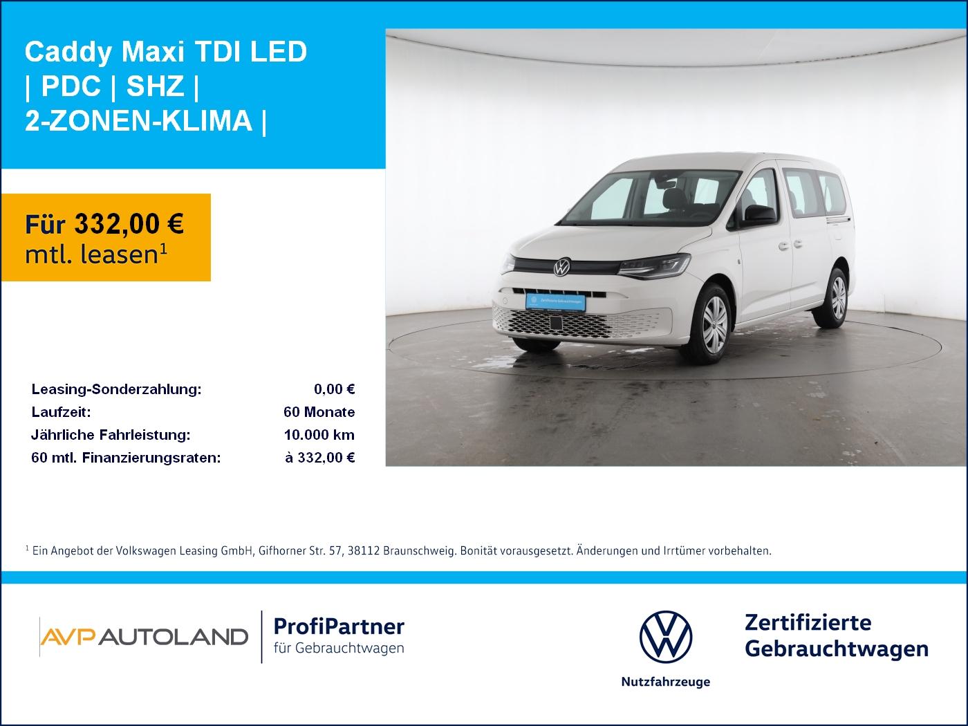 Volkswagen Caddy Maxi TDI LED | PDC | SHZ | 2-ZONEN-KLIMA |