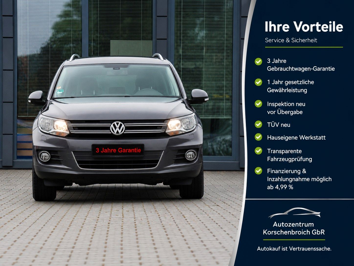 VW Tiguan Sport &amp; Style 4Motion MIT 3 J. GARANTIE !